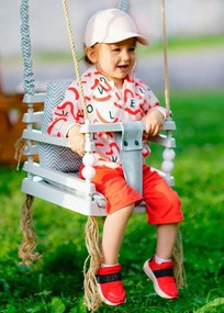 Różowa huśtawka dla dziewczynki 3w1 M8-T46