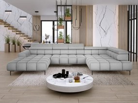 Narożnik PLAZA XL Prawostronny z elektryczną regulacją siedziska Tkanina APHRODITE 19 WERSAL