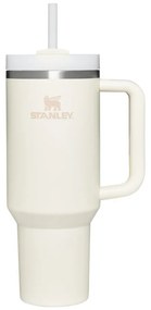 Kremowy termos ze słomką ze stali nierdzewnej 1,18 l Quencher H2.0 FlowState Tumbler Cream – Stanley