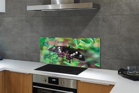 Panel Szklany Barwny Akcent na Liściach