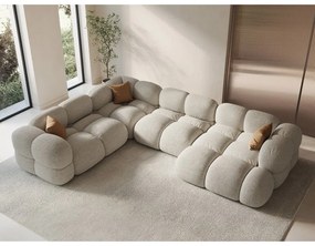 Beżowy narożnik (lewostronny/w kształcie litery U) Loretto – Cosmopolitan Design