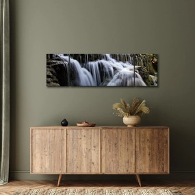 Obraz wodospadów w dżungli (170x50 cm)