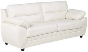 Kanapa 3-osobowa MANOA z ekoskóry– Biały