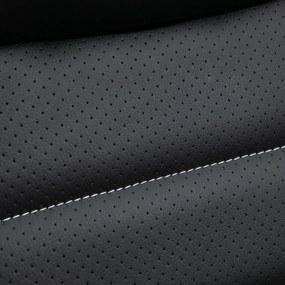 Vinsetto Fotel Biurowy z Masażem, Regulowany, Ergonomiczny, Obrotowy, Krzesło Komputerowe, Gamingowe z 6 Punktami Wibracyjnego Masażu, Czarne, 66 x 78 x 112-120 cm