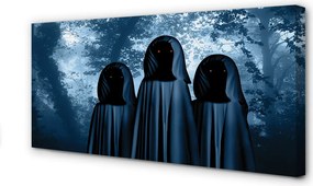 Obraz drukowany na płótnie Las ze Strasznymi Postaciami