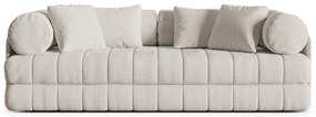 Beżowa rozkładana sofa z materiału bouclé 206 cm Kemi – Cosmopolitan Design