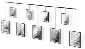 Czarne metalowe ramki ścienne zestaw 9 szt. 223x77,5 cm Exhibit – Umbra