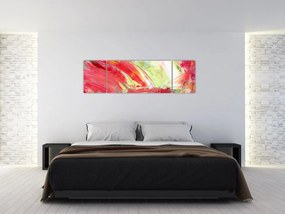 Obraz abstrakcji - malarstwo (170x50 cm)