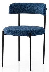 Zestaw krzeseł do jadalni Gini Dark Blue andBlack, 2 szt.