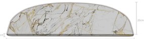 Białe dywaniki na schody zestaw 16 szt. 20x65 cm Marble Art – Vitaus
