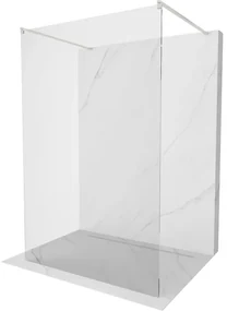 Mexen Kioto ścianka prysznicowa wolnostojąca 120 x 200 cm, transparent 8 mm, nikiel szczotkowany - 800-120-002-97-00