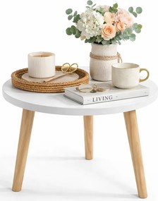 Skandynawski Stolik Biały Kawowy D8-R20