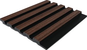 Panel ścienny 3D - Opakowanie 3,71 m² - Naturalny ciemny i czarny - Zestaw 8 sztuk - TATIANA