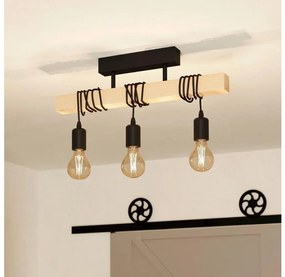 Eglo 55247 - Przysufitowy żyrandol TOWNSHEND 3xE27/60W/230V