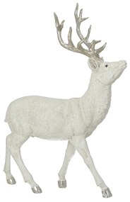 Figurka Deer White 32x12x39 cm silver