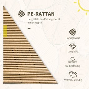 Outsunny Zestaw Bistro 3cz Odporny na Warunki Atmosferyczne Stolik Krzesła Piaskowy Ciemnoszary | Aosom PL