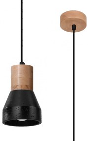 Czarna lampa wisząca z betonu - S165 G3-M46
