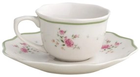 Białe porcelanowe filiżanki zestaw 2 szt. na espresso 90 ml Nonna Rosa – Brandani