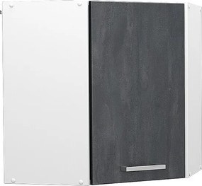 Szafka wisząca narożna czarny beton 57x34.1x60 r-line