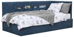 Łóżko młodzieżowe Buba 90x200 lub 120x200 cm (narożne wezgłowie z kieszeniami na drobiazgi)