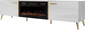 Szafka RTV z kominkiem Rostiw 2D EF