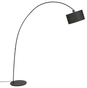 Inteligentna nowoczesna lampa łukowa czarna z żarówką A60 WiFi - Vinossa