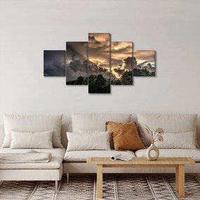 Obraz chmur i lasu (125x70 cm)