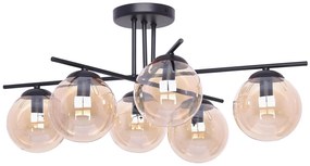 Bursztynowa nowoczesna duża lampa sufitowa - A218-Ryen