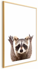 Plakat Szop 21x30 cm z ramą złotą z marginesem ARTGEIST B