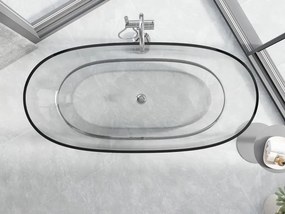 Mexen Pure wanna wolnostojąca transparentna 170 x 80 cm, clear, korek chrom - 58071708008