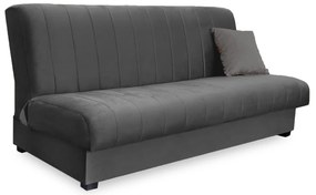 Sofa z Funkcją Spania SIGMA Rozkładana Wersalka Dwuosobowa Szara Nowoczesna do Salonu