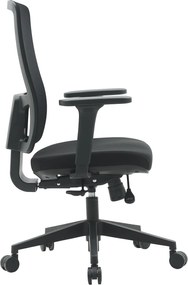 Fotel biurowy z oparciem siatkowym Popstar Mesh Lux, zgodny z normą BHP