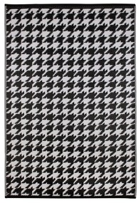 Czarno-biały dywan zewnętrzny Green Decore Houndstooth, 120x180 cm