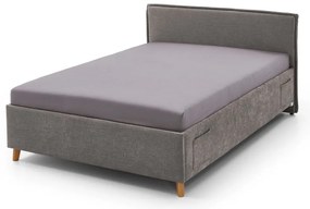 Szare łóżko dziecięce 140x200 cm Fun – Meise Möbel
