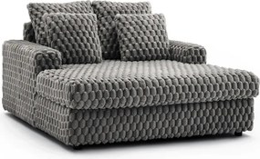 Nowoczesny szary fotel pluszowy W5-G44