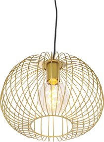 Designerska lampa wisząca złota - Wire Dough