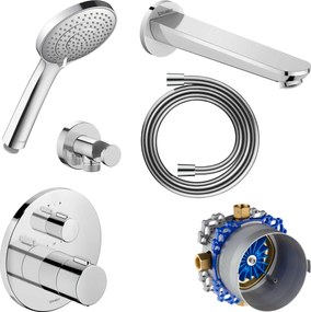 Podtynkowa bateria wannowa Duravit z termostatem