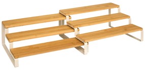 Półka na blat kuchenny 2w1 ORDERA, długość od 32 do 64 cm