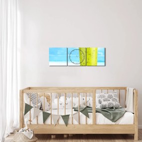 Zdjęcie - smoothie z kiwi (z zegarem) (90x30 cm)