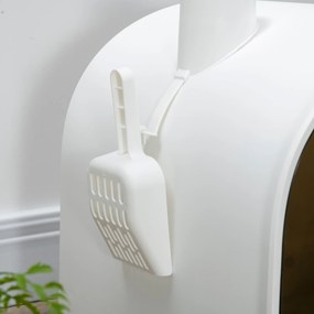 PawHut Kuweta dla kota z filtrem i matą podłogową Zapewnia czystość i świeżość Czarno-biały | Aosom PL