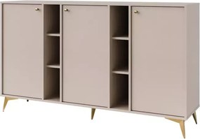 Komoda Daily 3F II – nowoczesna komoda z trzema frontami i otwartymi półkami