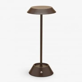 Bezprzewodowa Lampa Stołowa Led Do Użytku Zewnętrznego Z Żelaza Oravella Chocolate - Sklum