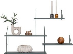 Półka Harlem, Zielony, 17,5x99x62 cm, Kendra Home