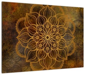 Obraz na szkle - Mandala radości (70x50 cm)