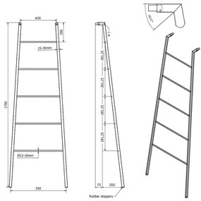 SAPHO SE101 Sega suszarka do ręczników 55 x 170 x7 cm, biała matowa