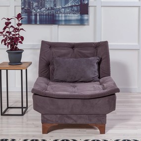 Fotel Kelebek Berjer antracytowy