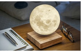 Brązowa lampa stołowa LED (wysokość 14 cm) Moon – Gingko