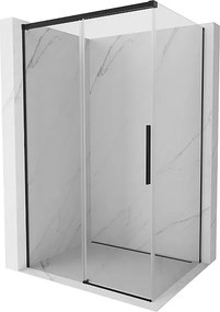 Mexen Rox kabina prysznicowa rozsuwana 155 x 75 cm, transparent, czarna - 8C2-155-075-70-00