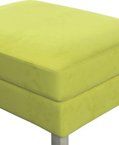 Pokrowiec na podnóżek Karlstad kolor zielony tkanina połyskliwa, welwetowa