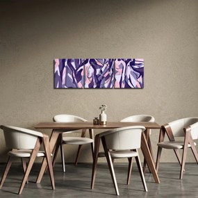 Obraz - Abstrakcyjne kobiety (z zegarem) (90x30 cm)